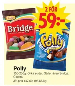 Matöppet Polly, SEK 59 erbjuda