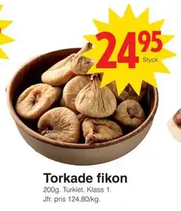 Matöppet Torkade fikon, SEK 24.95 erbjuda