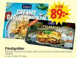 Matöppet Färdigrätter, SEK 89 erbjuda