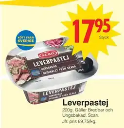 Matöppet Leverpastej, SEK 17.95 erbjuda