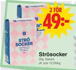 Matöppet Strösocker, SEK 49 erbjuda