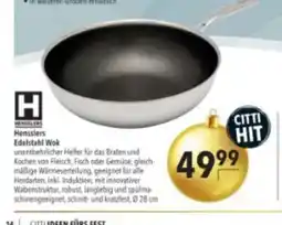 Citti Hensslers Edelstahl Wok erbjuda