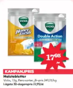 Hemköp Halstabletter erbjuda