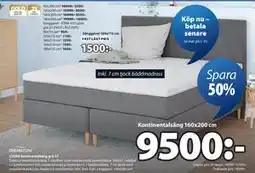 JYSK LYGNA kontinentalsäng grå-23, SEK 9500 erbjuda