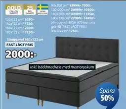 JYSK Sänggavel 160x122 cm, SEK 2000 erbjuda