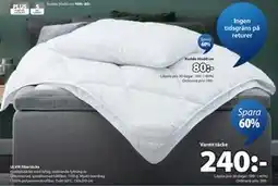 JYSK ULVIK fibertäcke, SEK 240 erbjuda