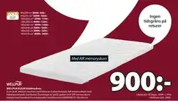 JYSK WELLPUR GULEN bäddmadrass, SEK 900 erbjuda