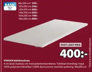 VINGAN bäddmadrass, SEK 400