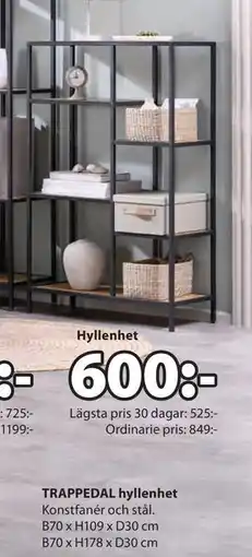 JYSK TRAPPEDAL hyllenhet, SEK 600 erbjuda