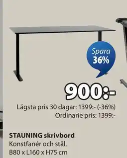 JYSK STAUNING skrivbord, SEK 900 erbjuda