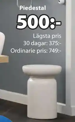 JYSK LYDUM piedestal, SEK 500 erbjuda