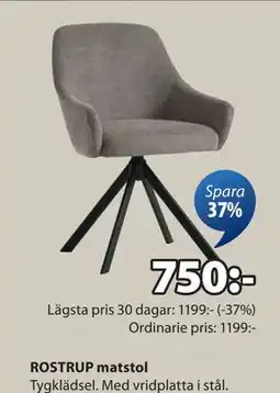 JYSK ROSTRUP matstol, SEK 750 erbjuda