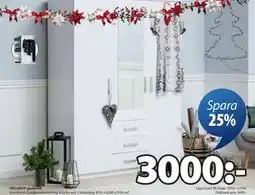 JYSK VELLERUP garderob, SEK 3000 erbjuda