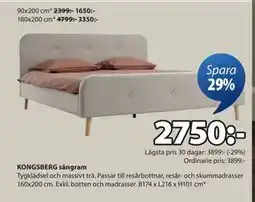 JYSK KONGSBERG sängram, SEK 2750 erbjuda
