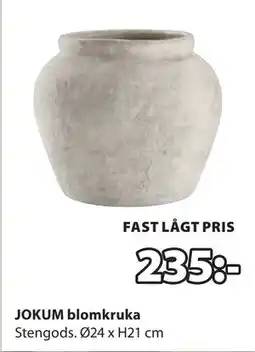 JYSK JOKUM blomkruka, SEK 235 erbjuda