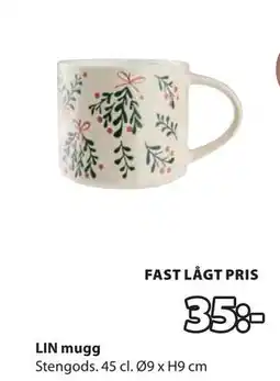 JYSK LIN mugg, SEK 35 erbjuda