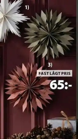 JYSK HRYM julstjärna, SEK 65 erbjuda