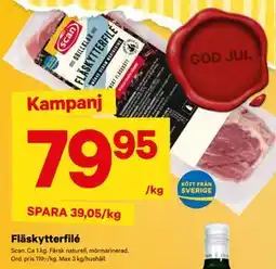 City Gross Fläskytterfilé, SEK 79.95 erbjuda