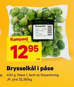 City Gross Brysselkål i påse, SEK 12.95 erbjuda