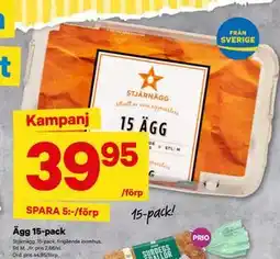 City Gross Ägg 15-pack, SEK 39.95 erbjuda