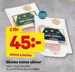 City Gross Skinka tunna skivor, SEK 45 erbjuda