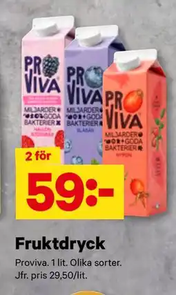 City Gross Fruktdryck, SEK 59 erbjuda