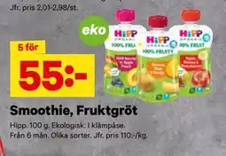 City Gross Smoothie, Fruktgröt, SEK 55 erbjuda