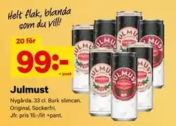 City Gross Julmust, SEK 99 erbjuda