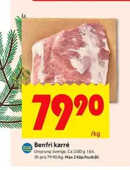 ICA Kvantum Benfri karré erbjuda