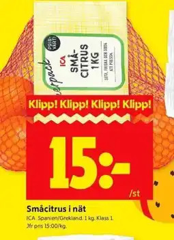 ICA Kvantum ICA Småcitrus i nät erbjuda