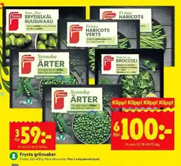 ICA Kvantum Findus Frysta grönsaker erbjuda