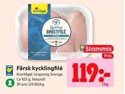 ICA Kvantum Kronfågel Färsk kycklingfilé erbjuda