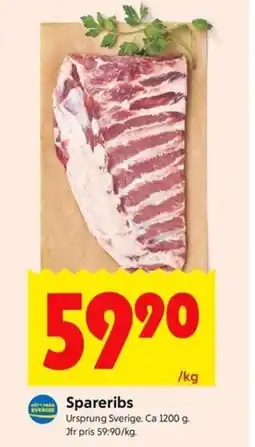 ICA Kvantum Spareribs erbjuda