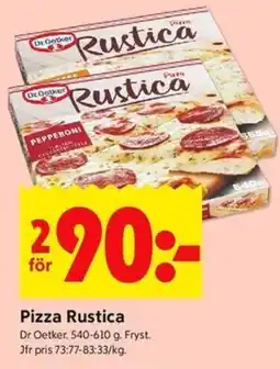 ICA Kvantum Dr Oetker Pizza Rustica erbjuda