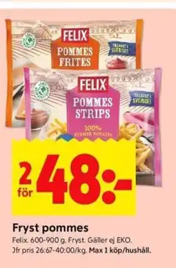 ICA Kvantum FELIX Fryst pommes erbjuda