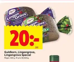 ICA Kvantum PågenGuldkorn, Lingongrova, Lingongrova Special erbjuda