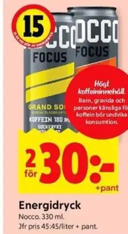 ICA Kvantum Nocco Energidryck erbjuda