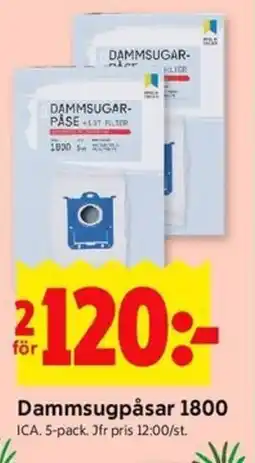 ICA Kvantum ICA Dammsugpåsar erbjuda