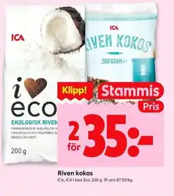 ICA Kvantum ICA Riven kokos erbjuda