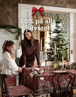 Hemtex 50% på alla julvaror erbjuda