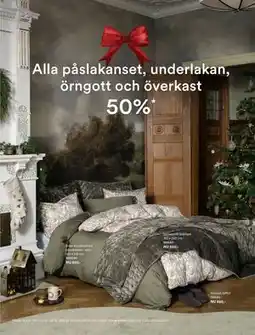Hemtex Alla påslakanset, underlakan, örngott och överkast erbjuda