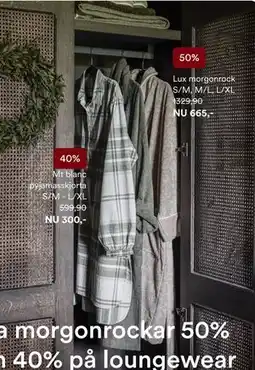 Hemtex Lux morgonrock, SEK 665 erbjuda