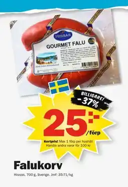 Pekås Falukorv, Medlemspris erbjuda