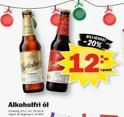 Pekås Alkoholfri öl, SEK 12 erbjuda
