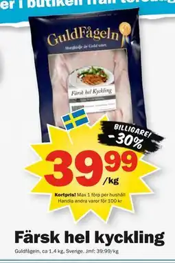 Pekås Färsk hel kyckling, Medlemspris erbjuda