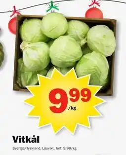 Pekås Vitkål, SEK 9.99 erbjuda
