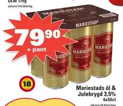 Nära dej Mariestads öl & Julebrygd 3,5%, SEK 79.9 erbjuda