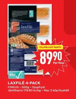 Willys LAXFILÉ 4-PACK, SEK 89.9 erbjuda