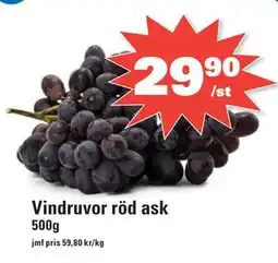Nära dej Vindruvor röd ask, SEK 29.9 erbjuda