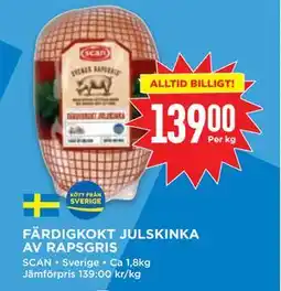 Willys FÄRDIGKOKT JULSKINKA AV RAPSGRIS, SEK 139 erbjuda